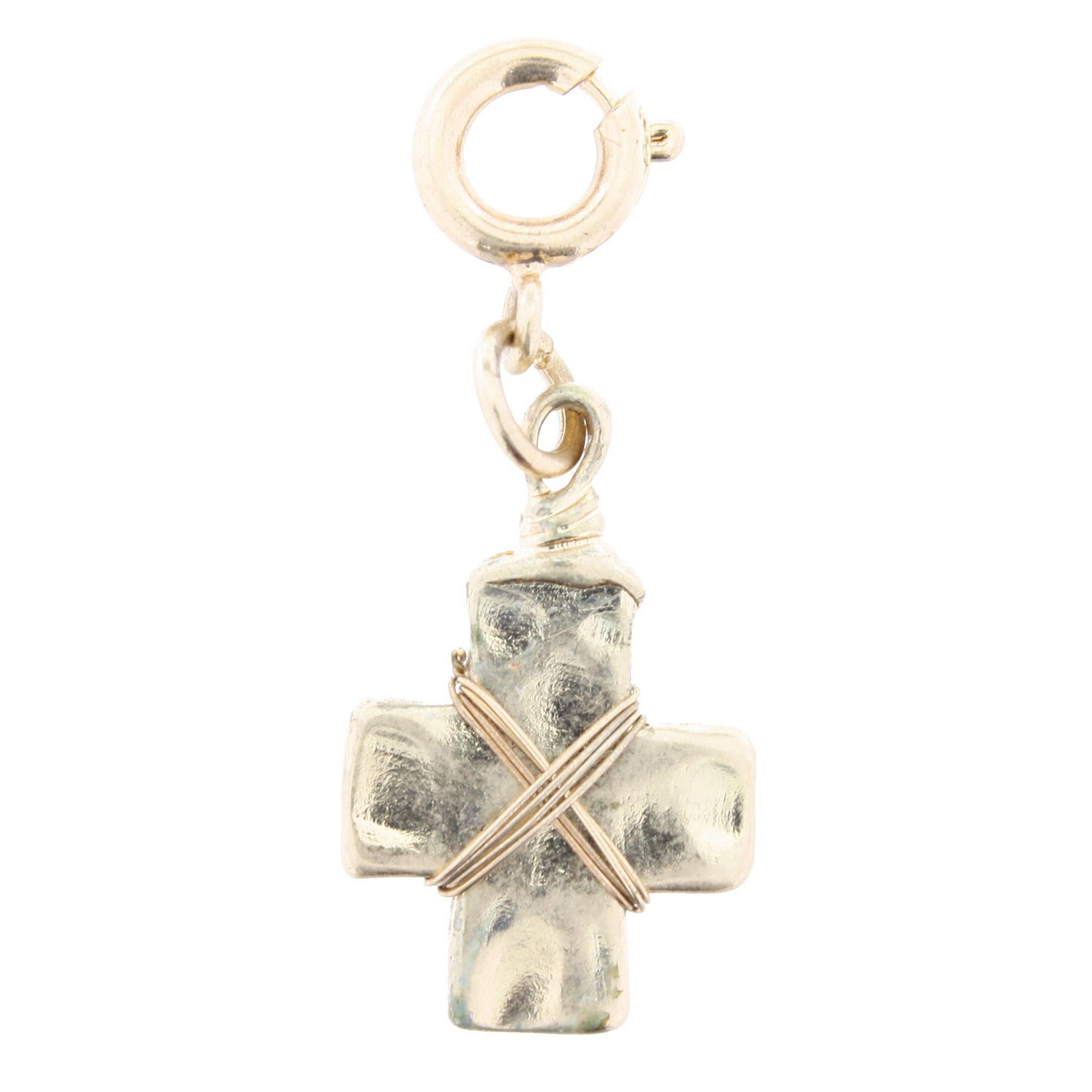 Simple Gold Wire Wrapped Cross
