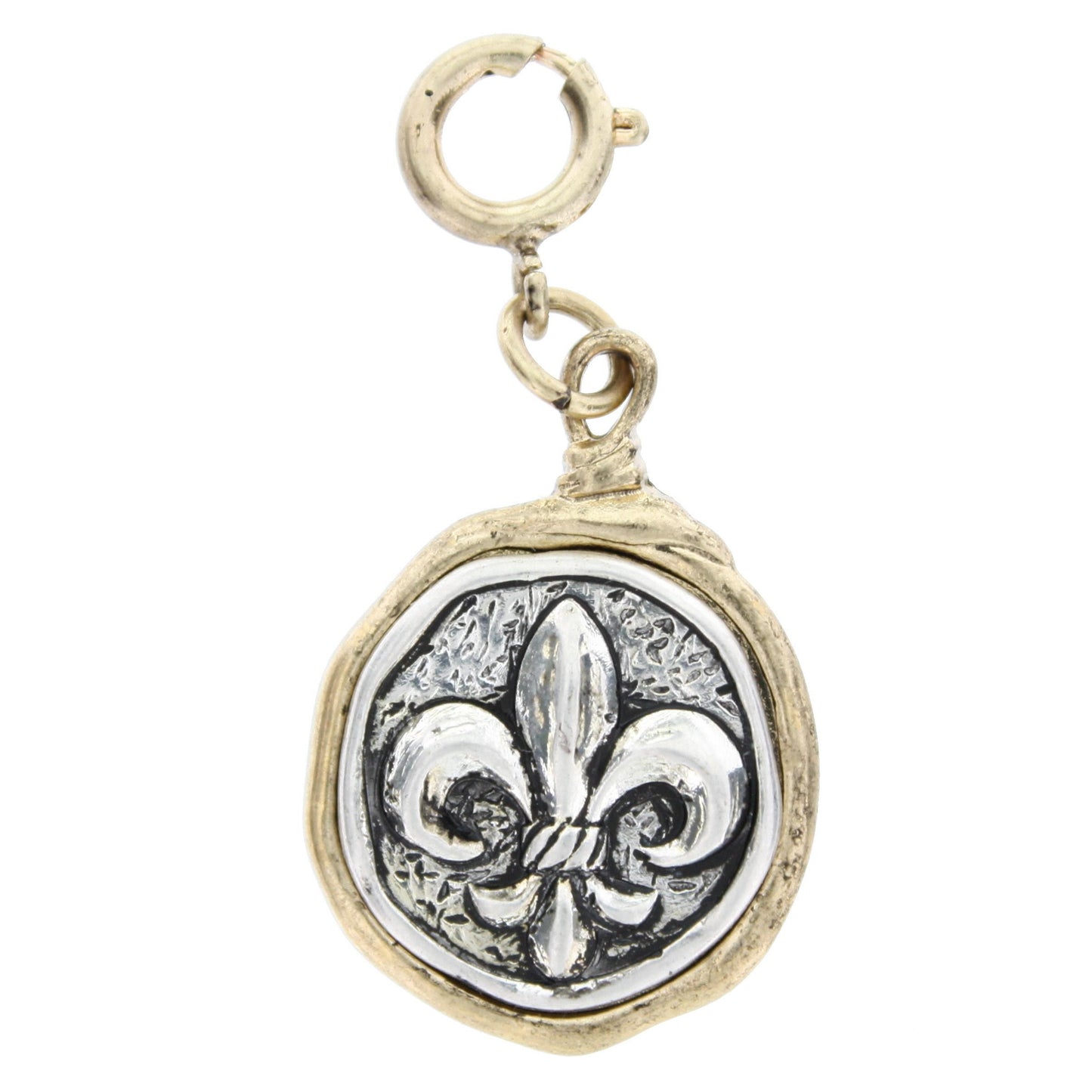 2-Tone Fleur De Lis Charm