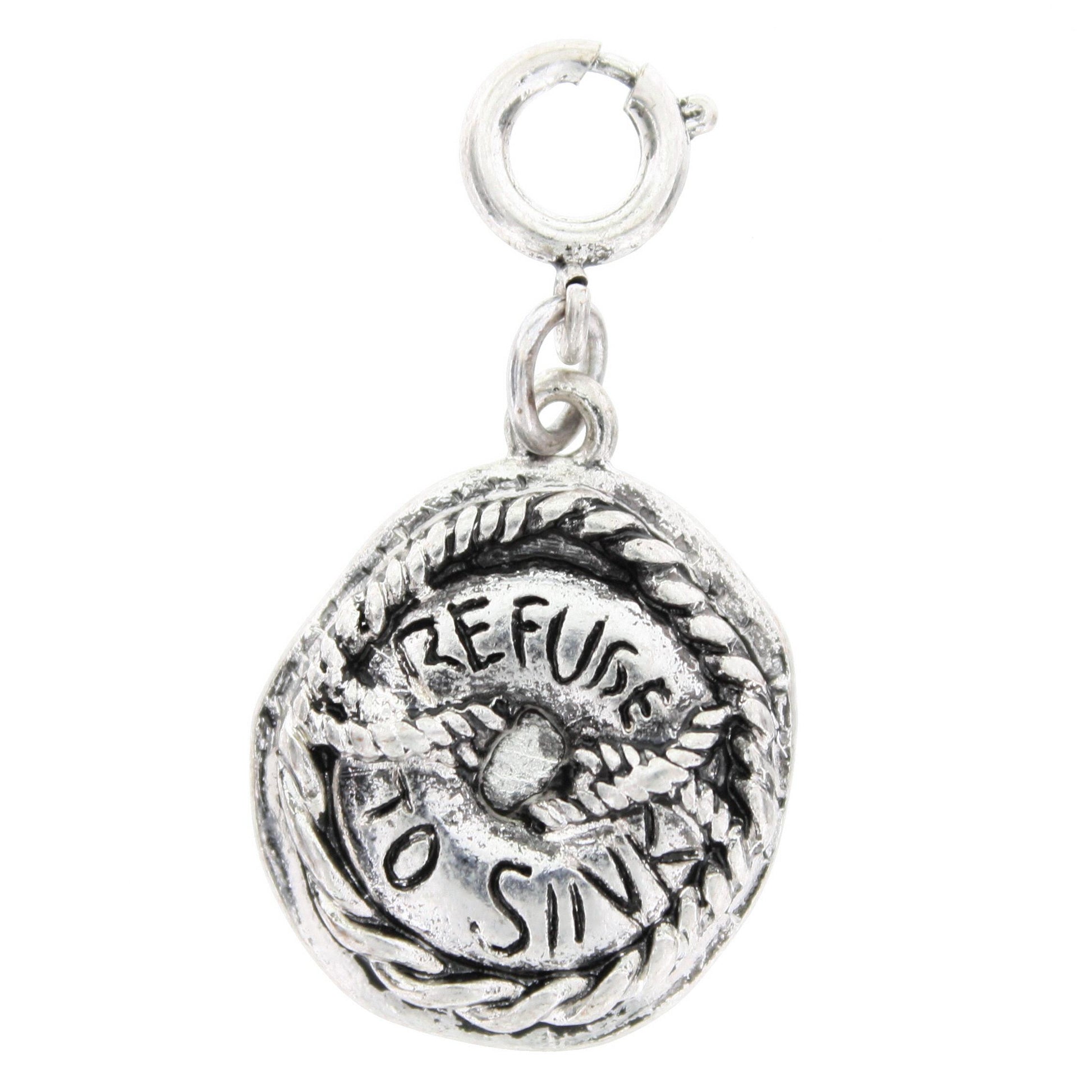 Silver "Refuse To Sink" Life Ring