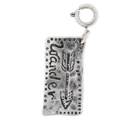 Silver "Wander" with Arrow Charm