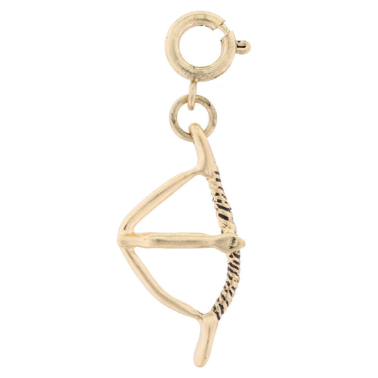 Gold Bow and Arrow Charm