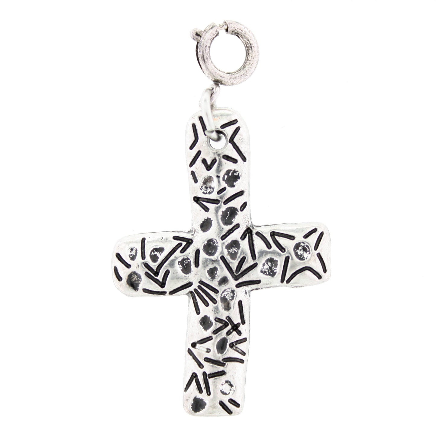 Silver Cross Charm