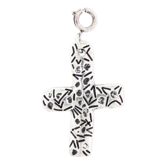 Silver Cross Charm