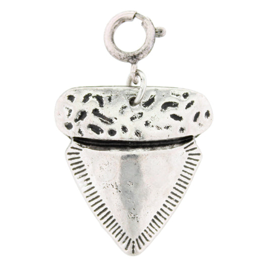 Silver Shark Tooth Charm