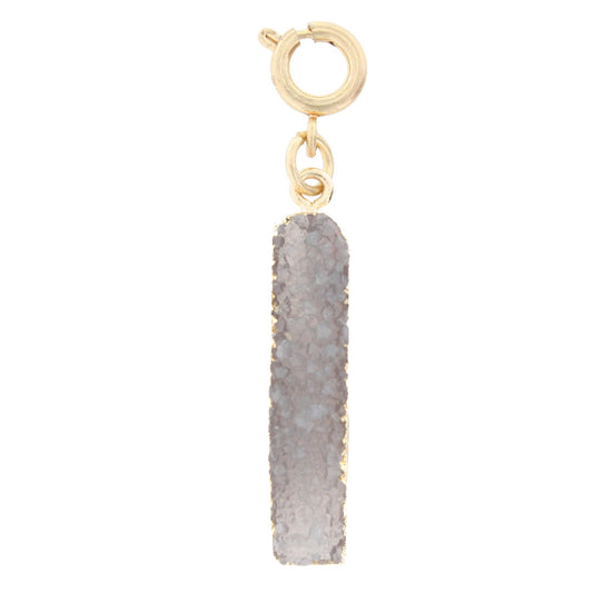 Grey Druzy Charm