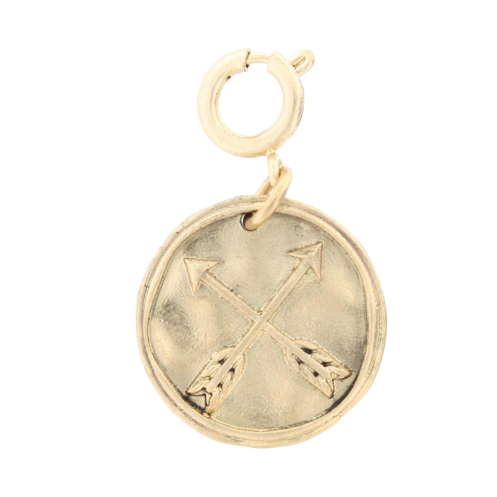 Gold Crossed Arrows Charm