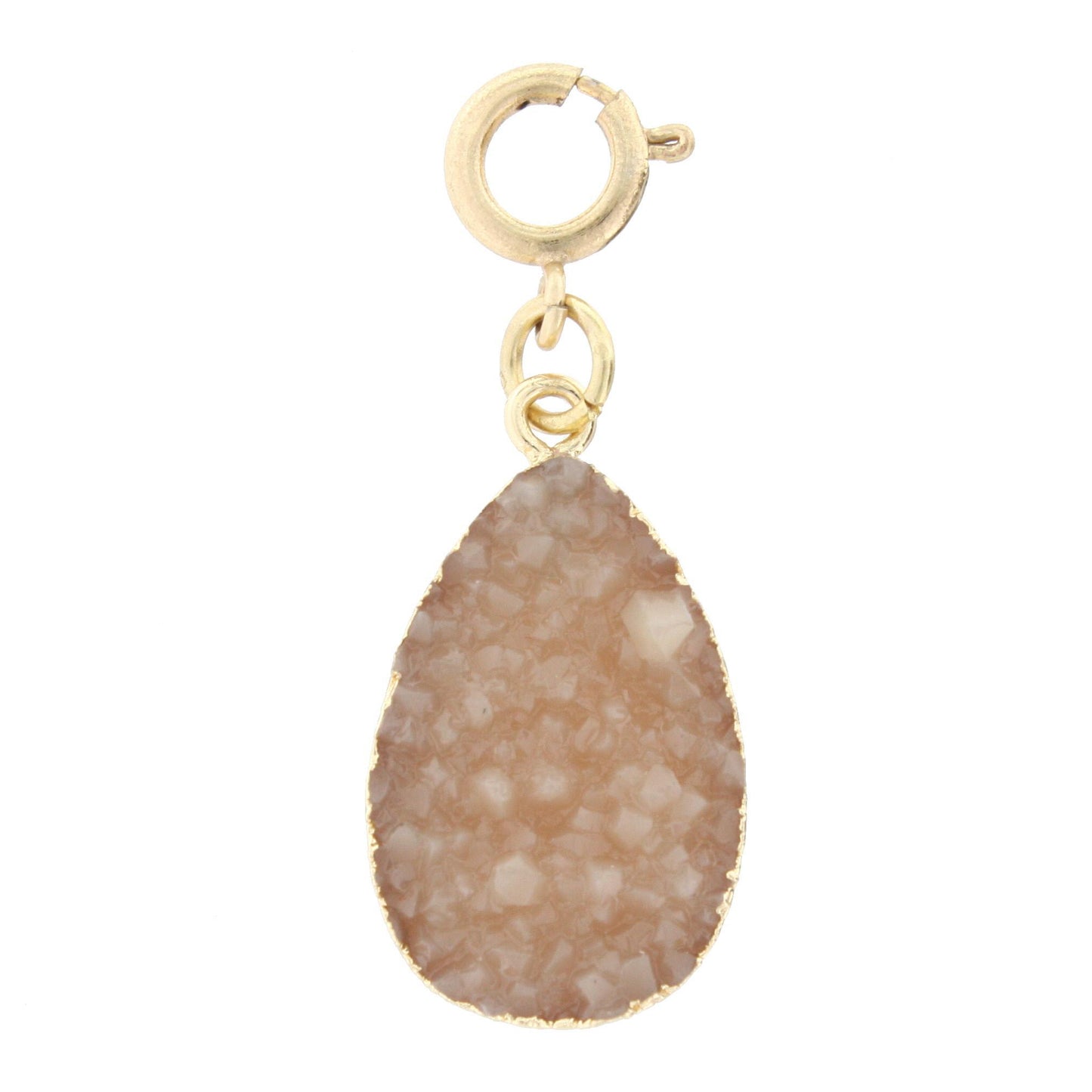 Brown Druzy Charm