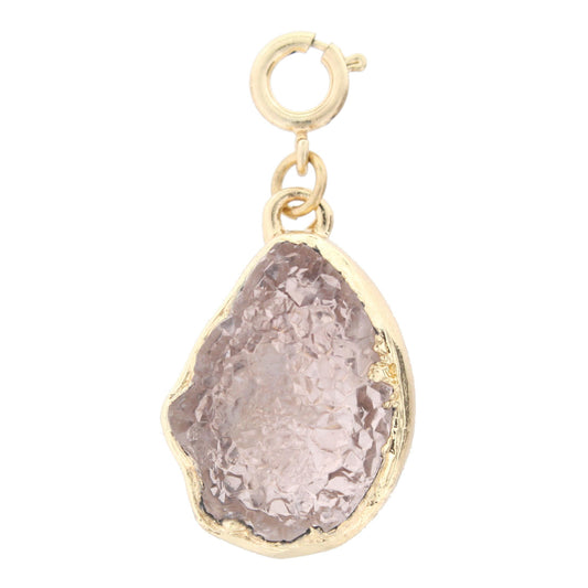 Pink Druzy Charm
