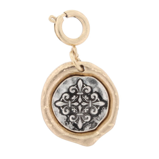 2-Tone Jane Marie Logo Charm