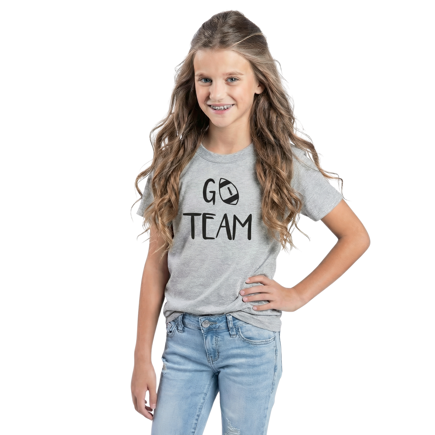 Kids Go Team Silk Crew Neck T-Shirt - Comfortable & Stylish