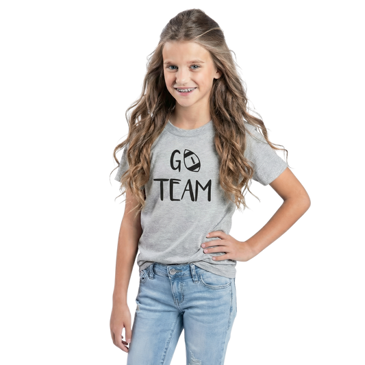 Kids Go Team Silk Crew Neck T-Shirt - Comfortable & Stylish