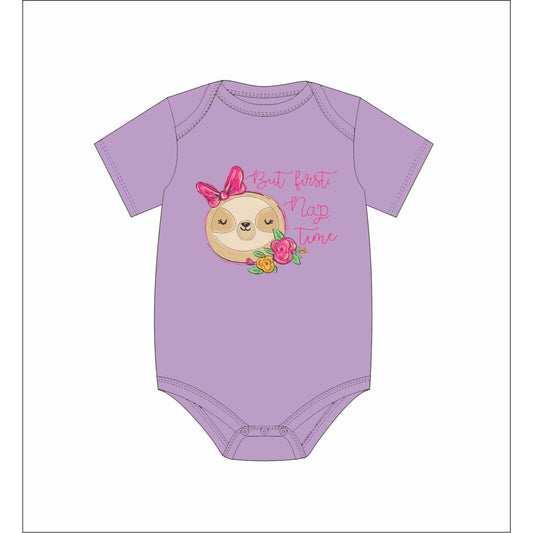 Kids But First Nap Time Onsie 6MO