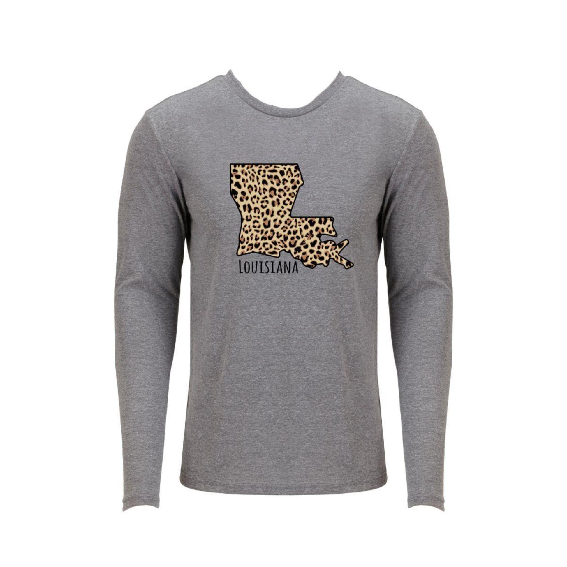 Louisiana Leopard State Long SleeveT-Shirt M