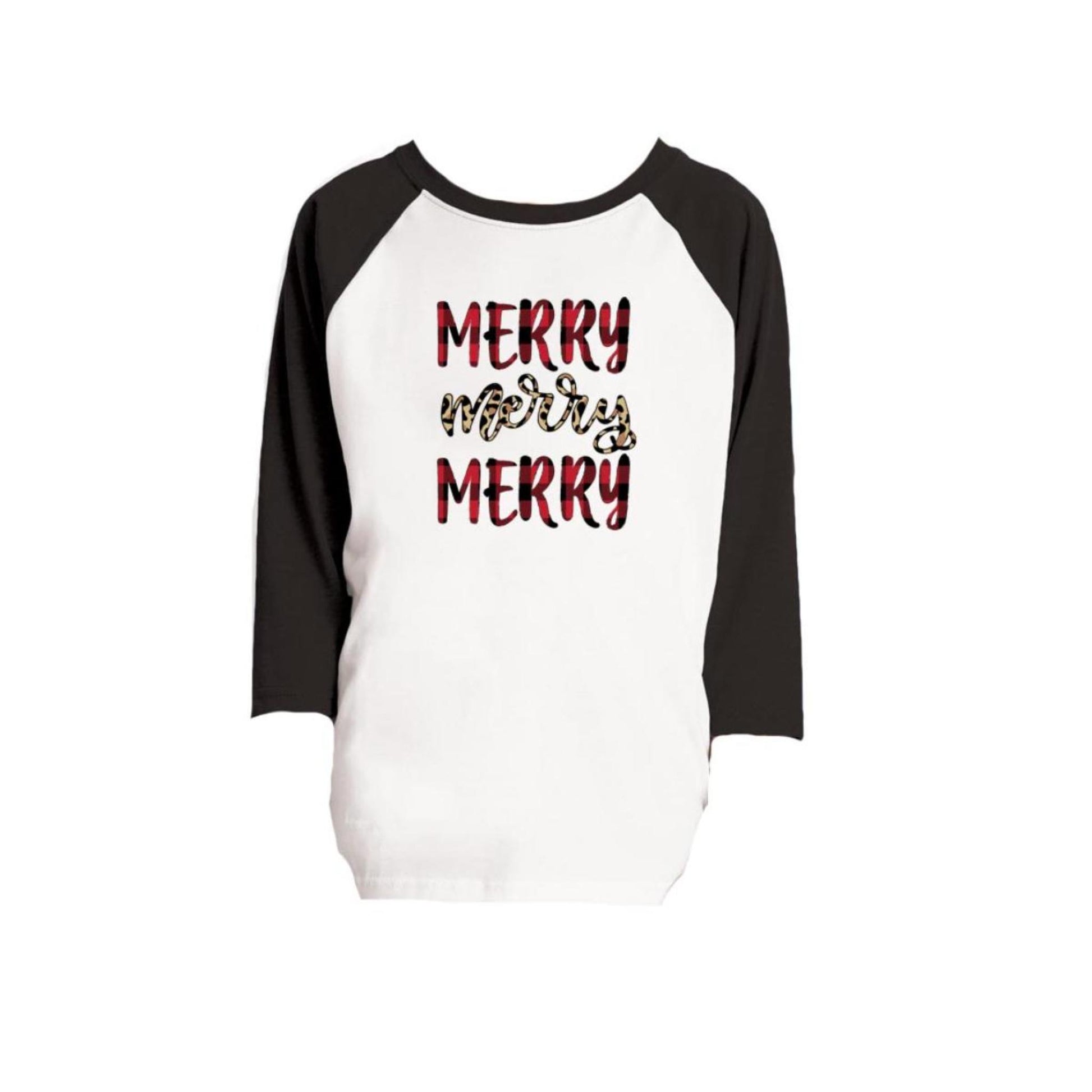 Kids Merry, Merry, Merry 3/4 Sleeve T-Shirt S