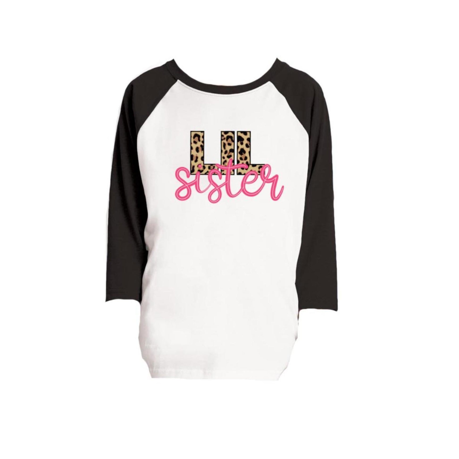 Kids Lil Sister 3/4 Sleeve T-Shirt L