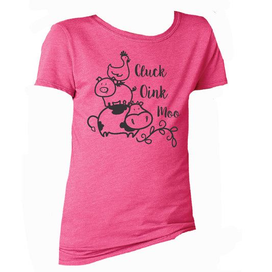 Kids Cluck Oink Moo T-Shirt
