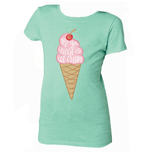 Kids All You Need Is Ice Cream T-Shirt