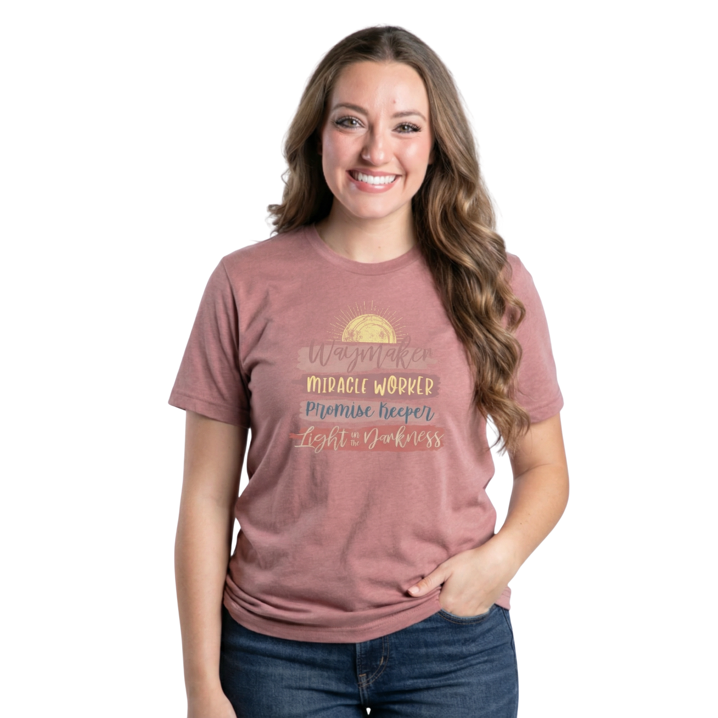 Waymaker Miracle Worker Promise Keeper Light in the Darkness  T-Shirt