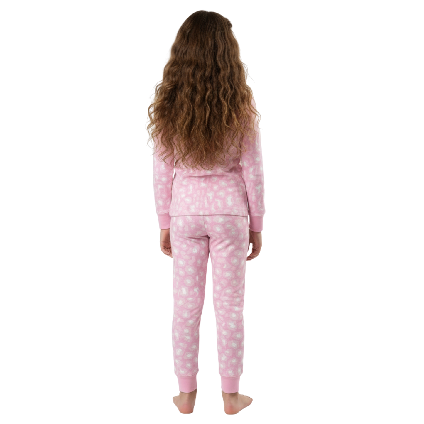 Kids Wild Guess Jammie Long Sleeve Jogger Set - Cozy Girls Pajamas
