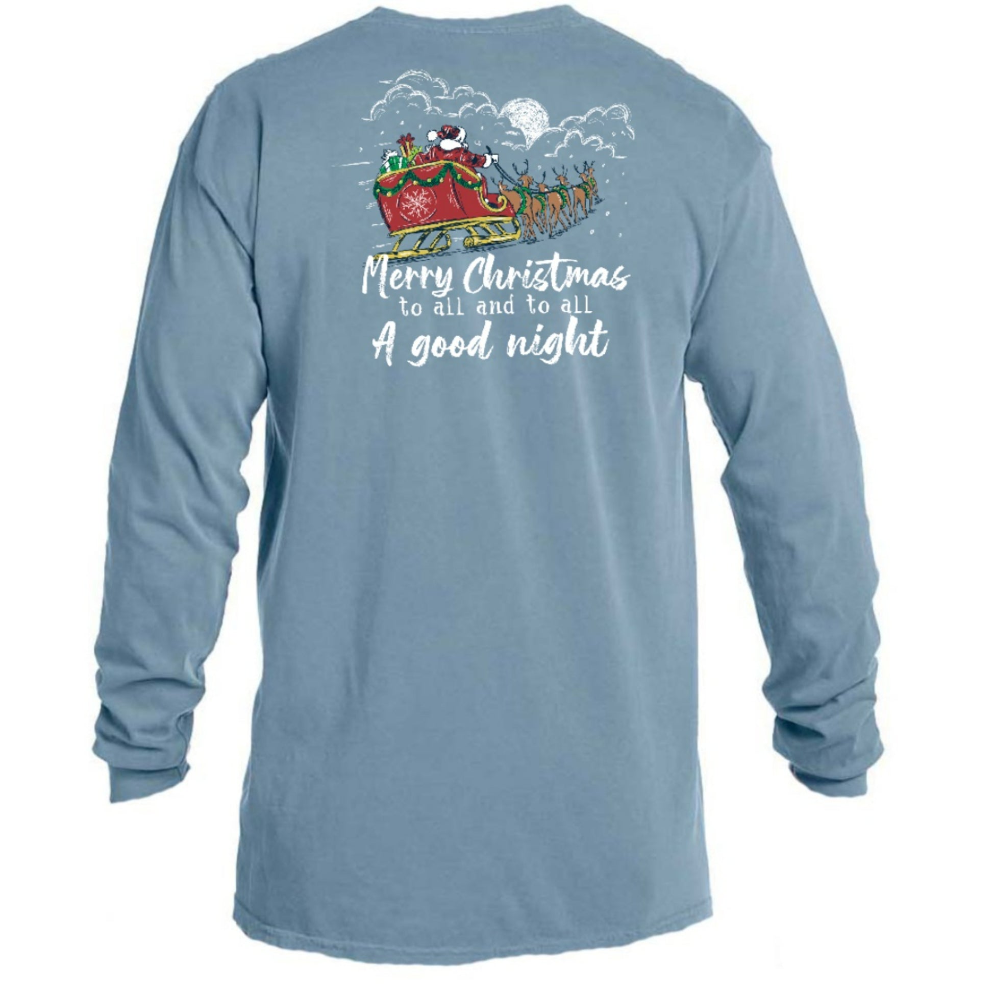 Kids Merry Christmas To All And To All A Good Night Long Sleeve T-Shirt XS