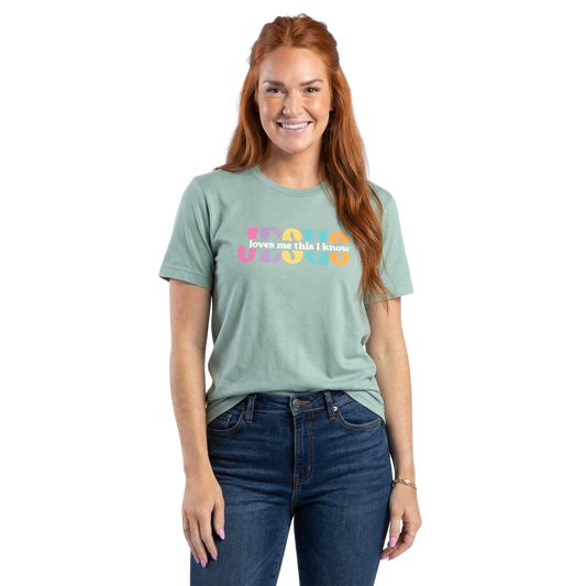 Jesus Loves Me This I Know Crew Neck T-Shirt