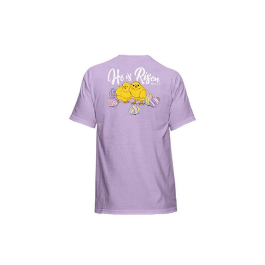 He Is Risen Orchid Crew Neck T-Shirt XL