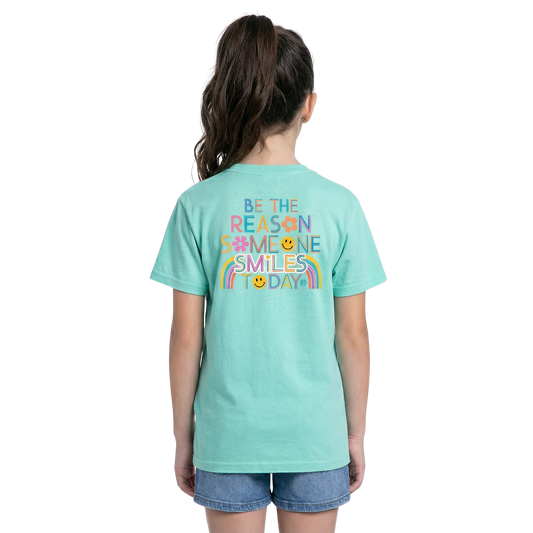 Kids Be the Reason Someone Smiles Today Crew Neck T-Shirt