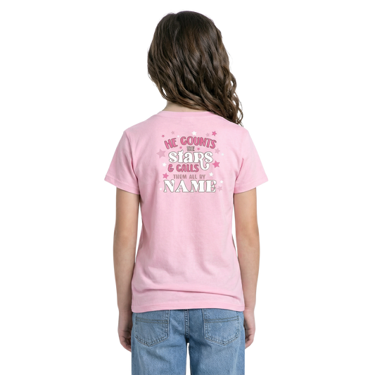 Kids He Counts The Stars & Calls Them All By Name Crew Neck T-Shirt