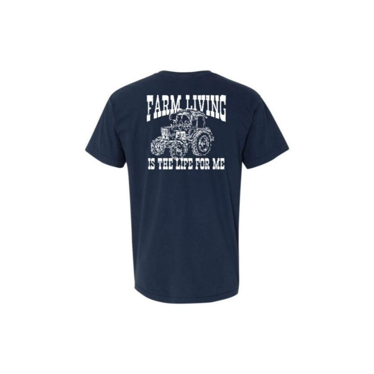 Kids Farm Living Is The Life For Me True Navy Crew Neck T-Shirt XS