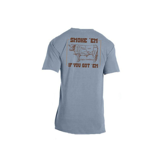 Kids Smoke 'Em If You Got 'Em Ice Blue Crew Neck T-Shirt XS