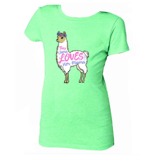 Kids This Llama Loves Her Mama T-Shirt XL