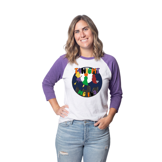 Tonight We Fly Crew Neck 3/4 Sleeve T-Shirt