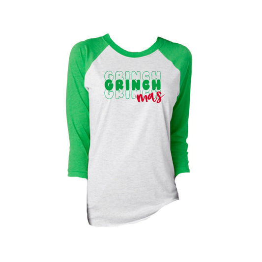Grinchmas 3/4 Sleeve T-Shirt S
