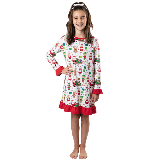 Kids All Things Christmas Jammie Gown