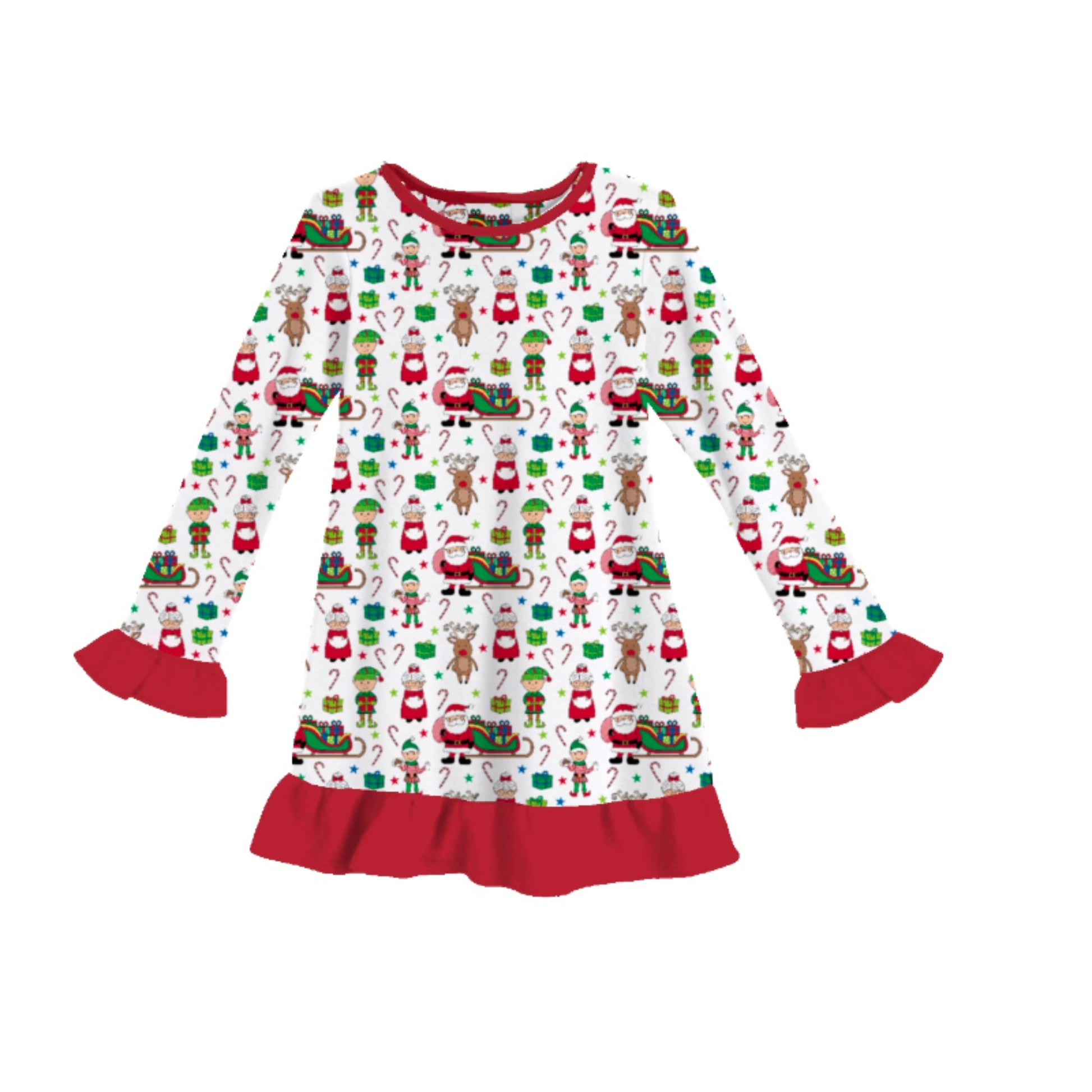 Kids All Things Christmas Jammie Gown XS
