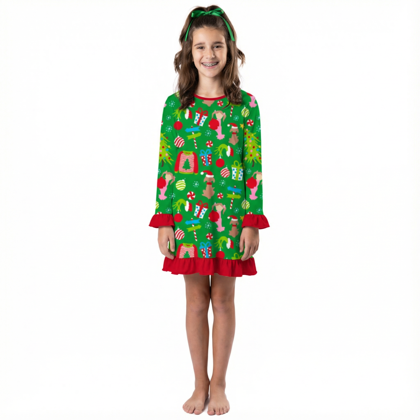 Kids Merry Whatever Jammie Gown