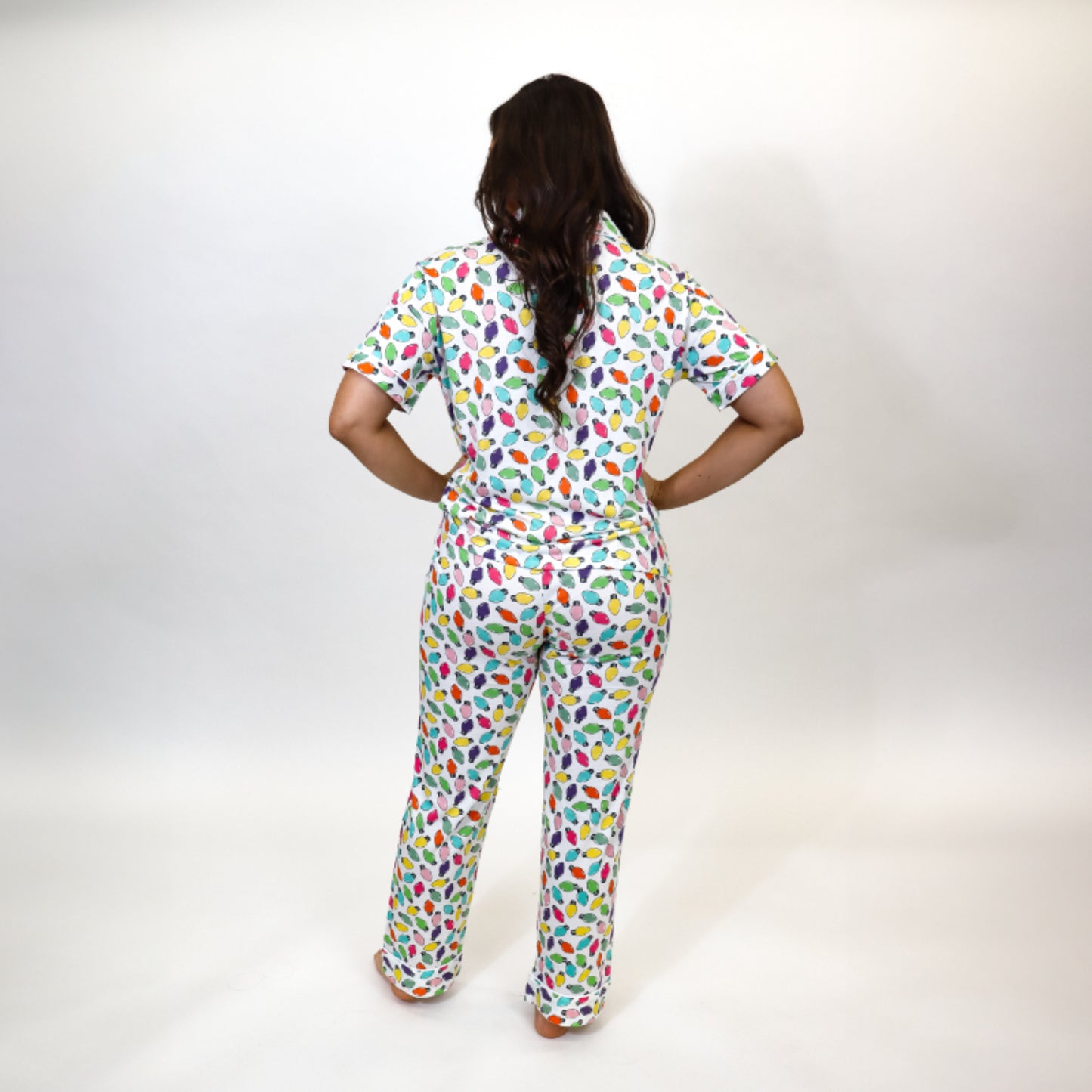 Holiday Lights Pajama Set S