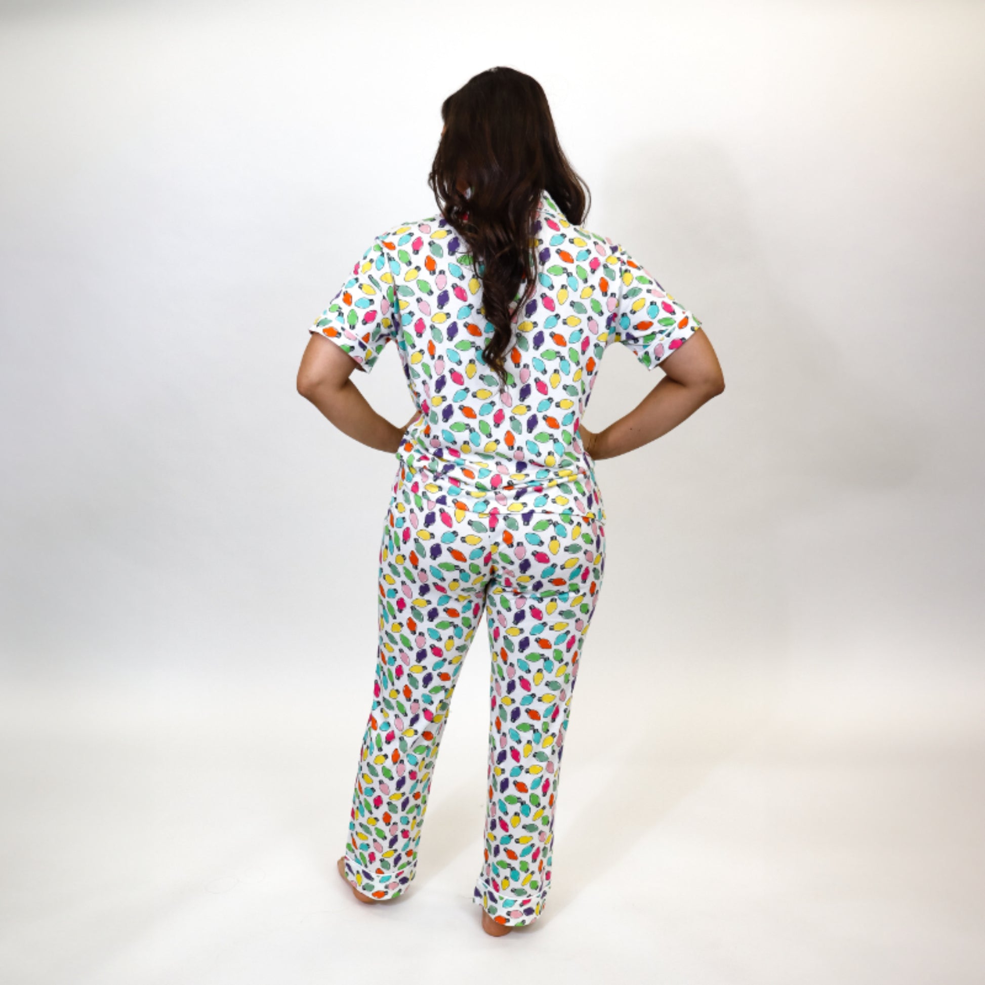 Holiday Lights Pajama Set S
