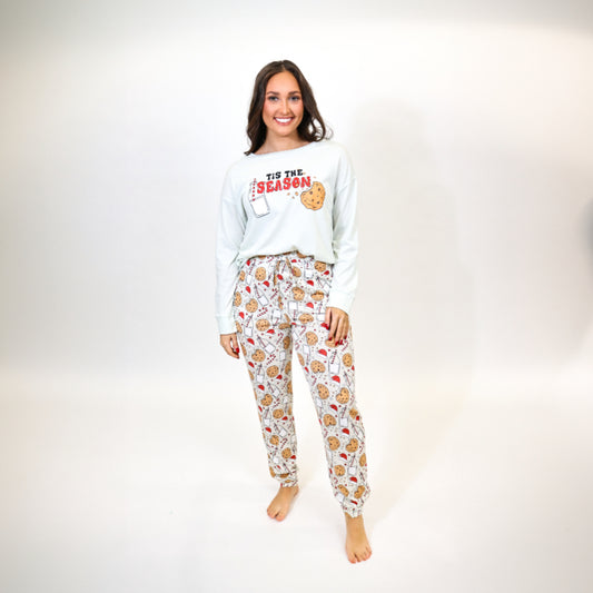 Tis The Season Long Sleeve Jammie Jogger Pant Set