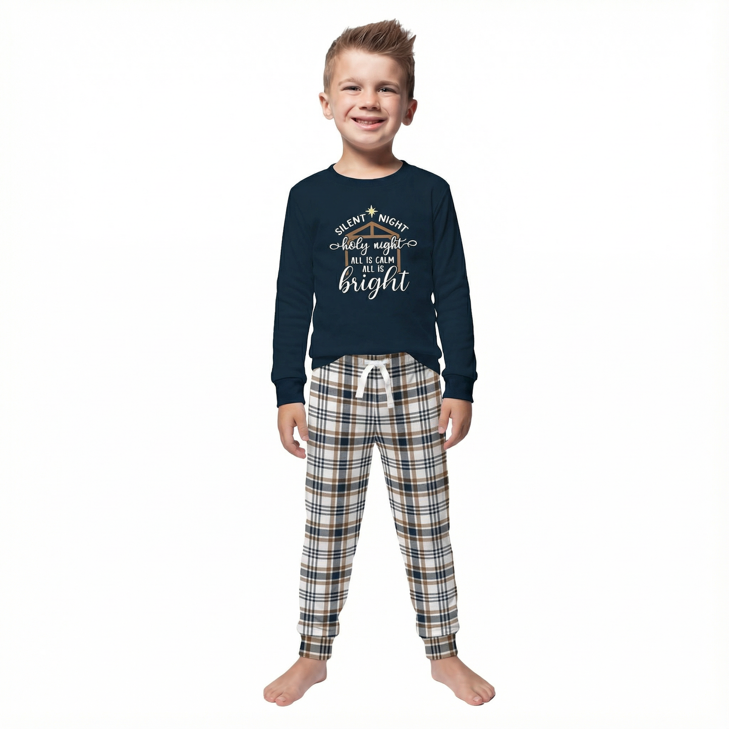 Kids Silent Night Jammie Jogger Pant Set