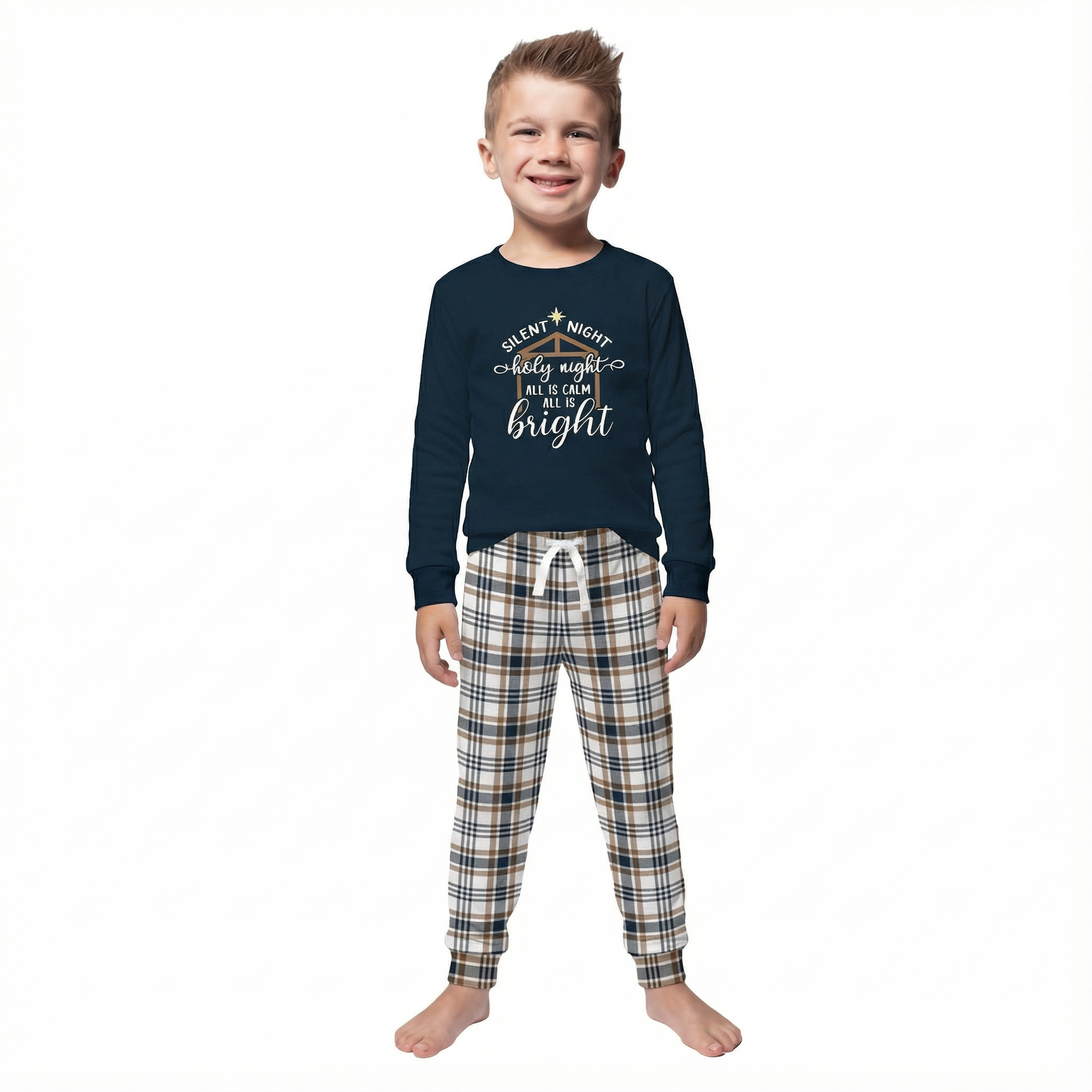 Kids Silent Night Jammie Jogger Pant Set