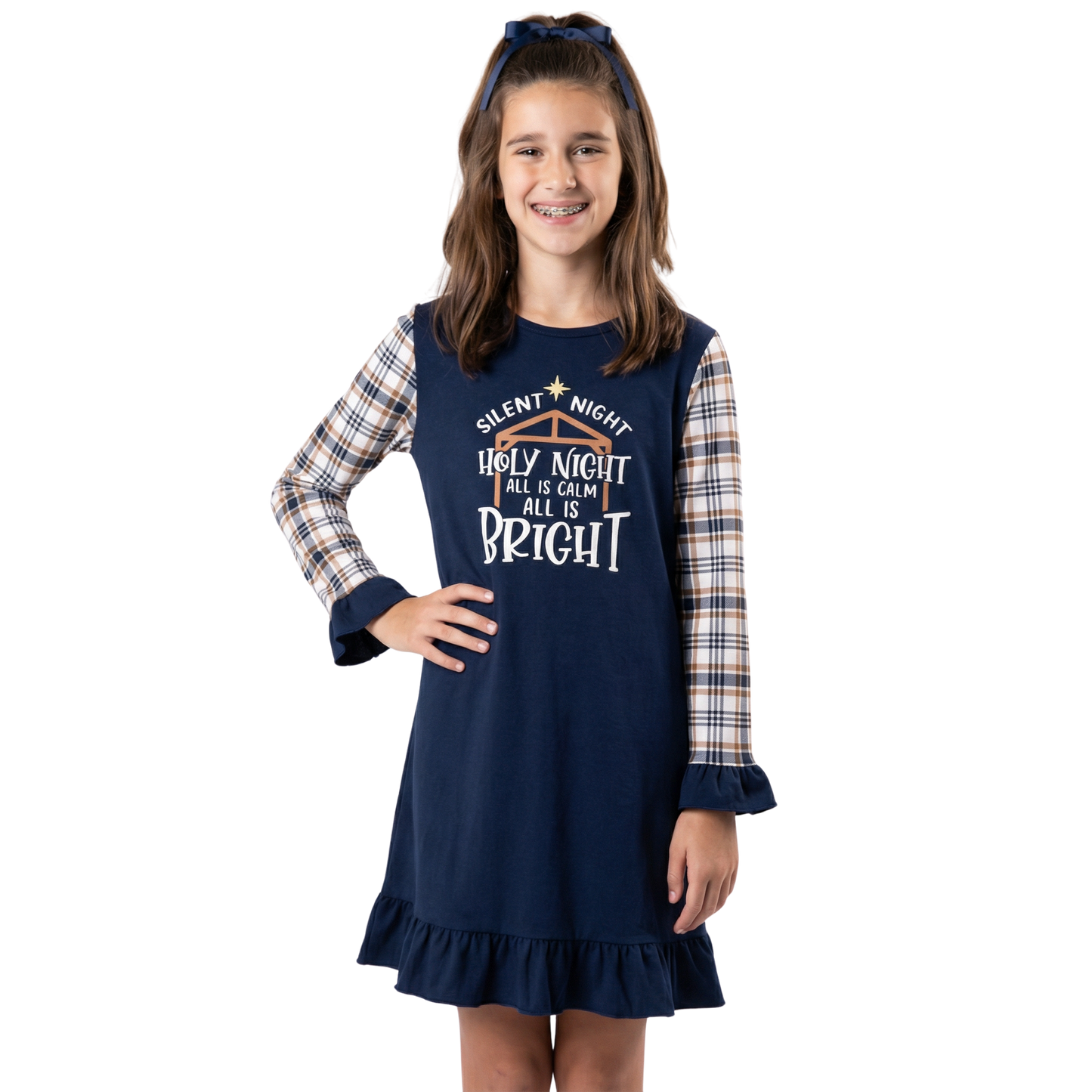 Kids Silent Night Jammie Gown