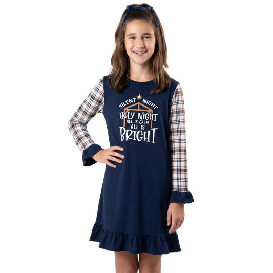 Kids Silent Night Jammie Gown