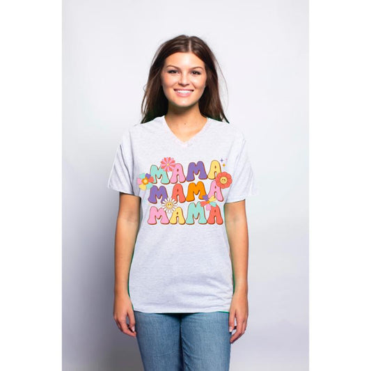 Mama Retro Floral T-Shirt