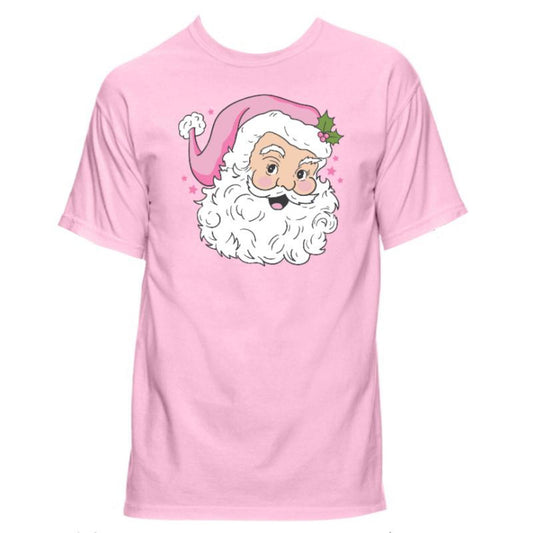 Santa with Pink Hat T-Shirt S