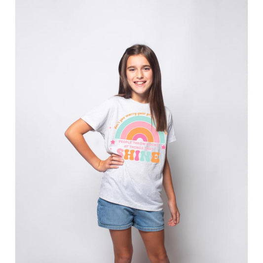 Kids People Throw Rocks T-Shirt XS
