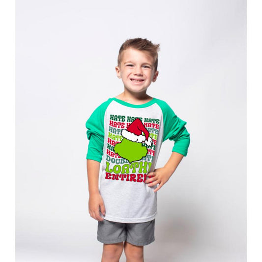 Kids Hate Hate Hate 3/4 Sleeve T-Shirt M