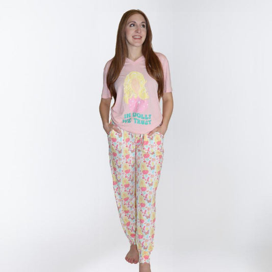 Higher the Hair Jammie Jogger Set S