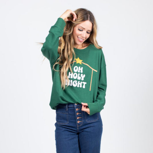 Oh Holy Night Nativity Sweatshirt