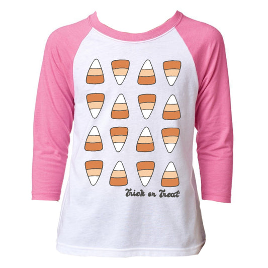 Kids Trick or Treat Candy Corn T-Shirt M
